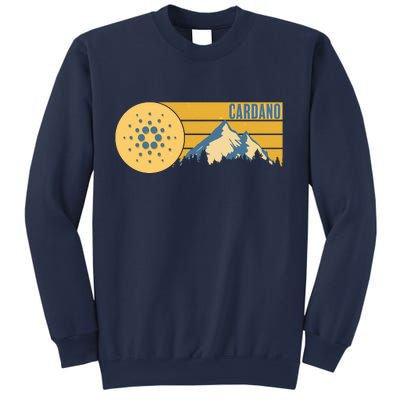 Cardano Vintage Mountains Crypto Currency Sweatshirt