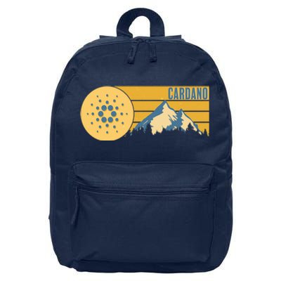 Cardano Vintage Mountains Crypto Currency 16 in Basic Backpack