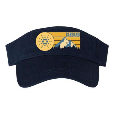 Cardano Vintage Mountains Crypto Currency Valucap Bio-Washed Visor