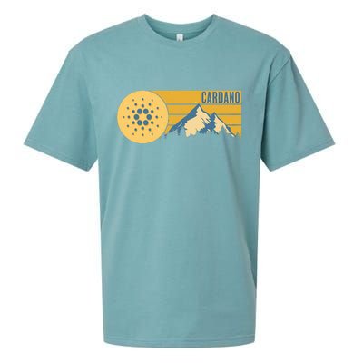 Cardano Vintage Mountains Crypto Currency Sueded Cloud Jersey T-Shirt