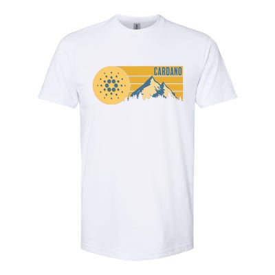 Cardano Vintage Mountains Crypto Currency Softstyle® CVC T-Shirt