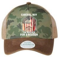 Careful Boy I'm This Old For A Reason Legacy Tie Dye Trucker Hat
