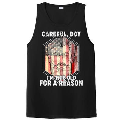 Careful Boy I'm This Old For A Reason PosiCharge Competitor Tank