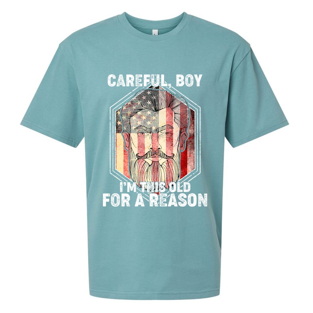 Careful Boy I'm This Old For A Reason Sueded Cloud Jersey T-Shirt