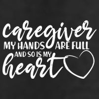 Caregiver My Hands Are Full and So Is My Heart Golf Towel