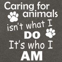 Caring For Animals Isn't What I Do It's Who I Am Cotton Canvas Backpack