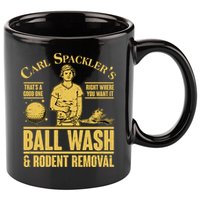 Carl's Spackler's Ball Wash And Rodent Removal  11oz C Handle Ceramic Mug