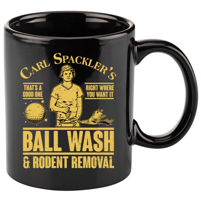 Carl's Spackler's Ball Wash And Rodent Removal  11oz C Handle Ceramic Mug