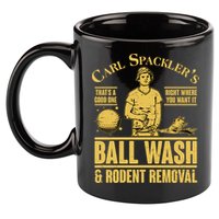 Carl's Spackler's Ball Wash And Rodent Removal  11oz C Handle Ceramic Mug