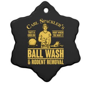 Carl's Spackler's Ball Wash And Rodent Removal  Ceramic Star Ornament