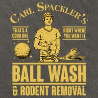 Carl's Spackler's Ball Wash And Rodent Removal  Cotton Canvas Backpack