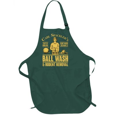 Carl's Spackler's Ball Wash And Rodent Removal  Full-Length Apron With Pockets