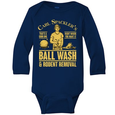 Carl's Spackler's Ball Wash And Rodent Removal  Baby Long Sleeve Bodysuit