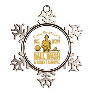 Carl's Spackler's Ball Wash And Rodent Removal  Metallic Star Ornament