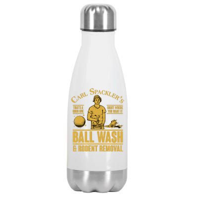 Carl's Spackler's Ball Wash And Rodent Removal  Stainless Steel Insulated Water Bottle