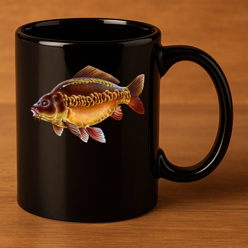 Carp 11oz C Handle Ceramic Mug
