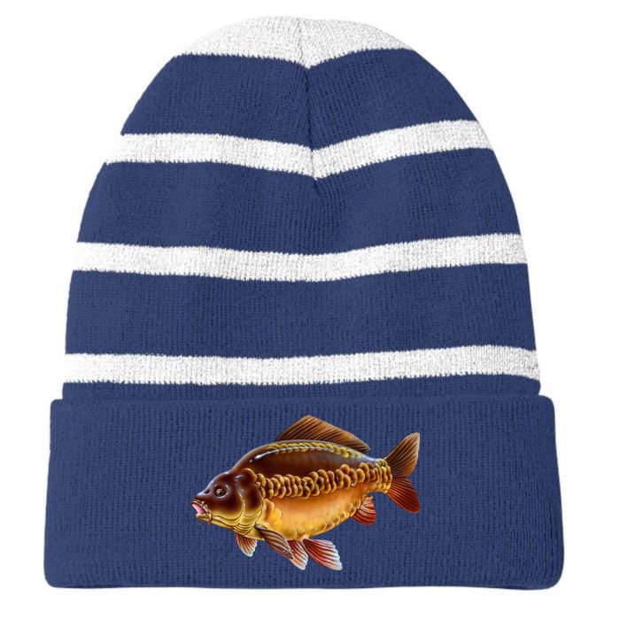 Carp Striped Beanie with Solid Band