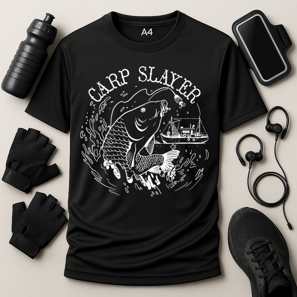 Carp Slayer Fishline Cooling Performance Crew T-Shirt