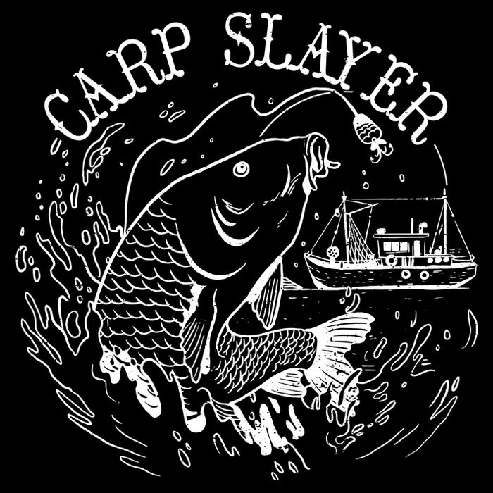 Carp Slayer Fishline 7-Panel Snapback Hat