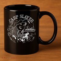 Carp Slayer Fishline 11oz C Handle Ceramic Mug