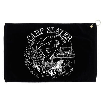 Carp Slayer Fishline Grommeted Golf Towel