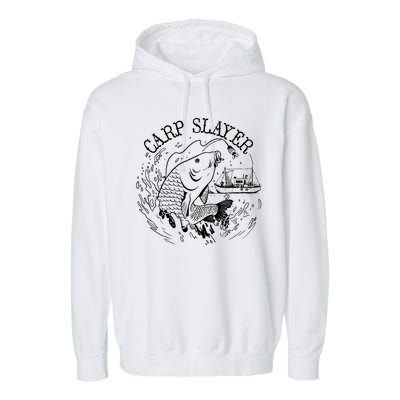 Carp Slayer Fishline Garment-Dyed Fleece Hoodie