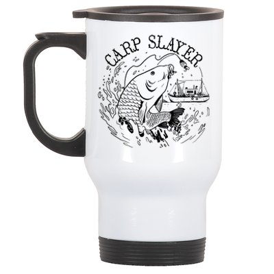 Carp Slayer Fishline Stainless Steel Travel Mug