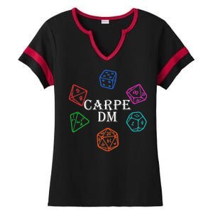 Carpe DM Funny Diem Parody Dice  Ladies Halftime Notch Neck Tee