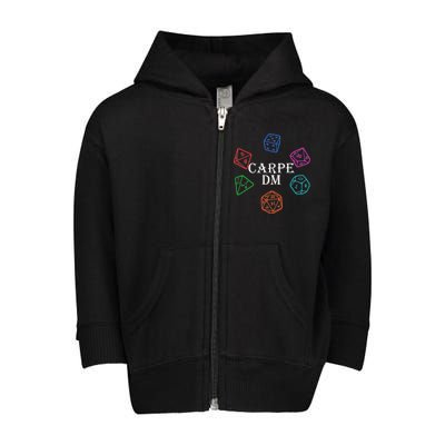 Carpe DM Funny Diem Parody Dice  Toddler Zip Fleece Hoodie