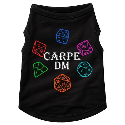 Carpe DM Funny Diem Parody Dice  Doggie Tank
