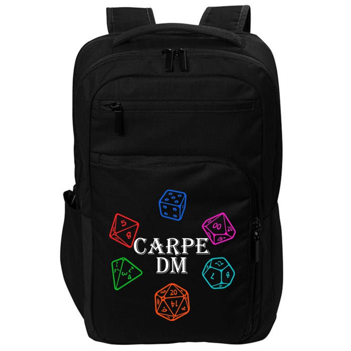 Carpe DM Funny Diem Parody Dice  Impact Tech Backpack