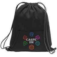 Carpe DM Funny Diem Parody Dice  Sweatshirt Cinch Pack Bag