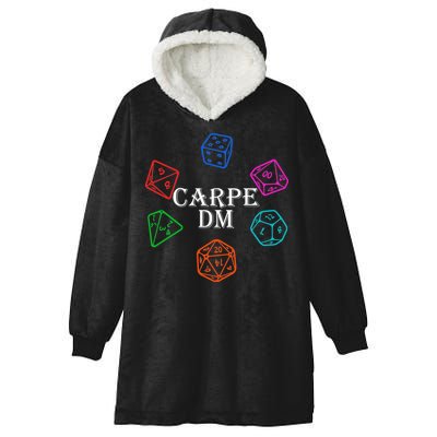 Carpe DM Funny Diem Parody Dice  Hooded Wearable Blanket