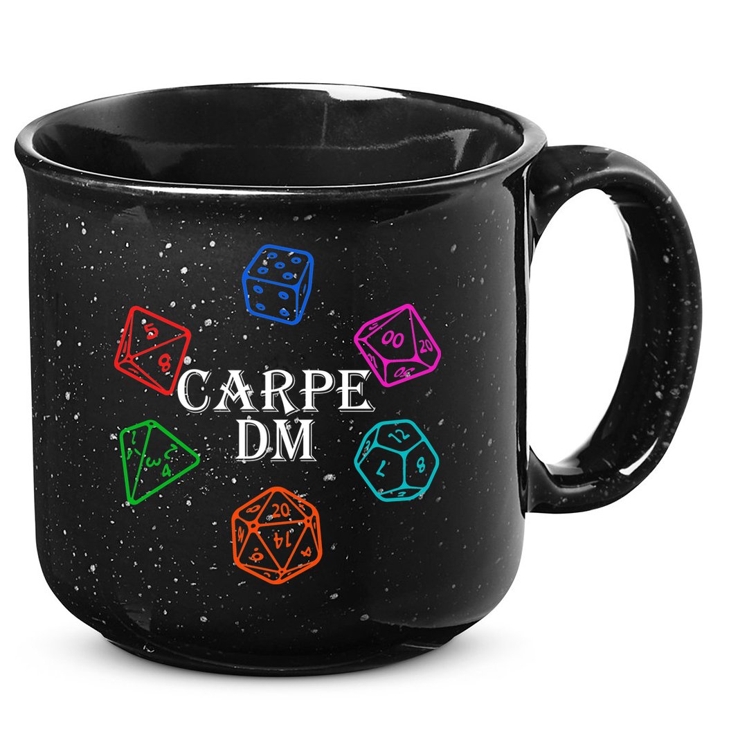 Carpe DM Funny Diem Parody Dice  15oz Campfire Ceramic Mug
