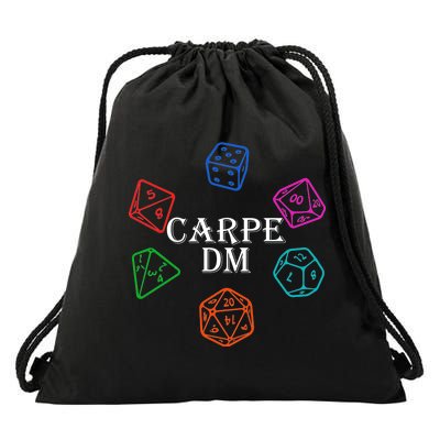 Carpe DM Funny Diem Parody Dice  Drawstring Bag