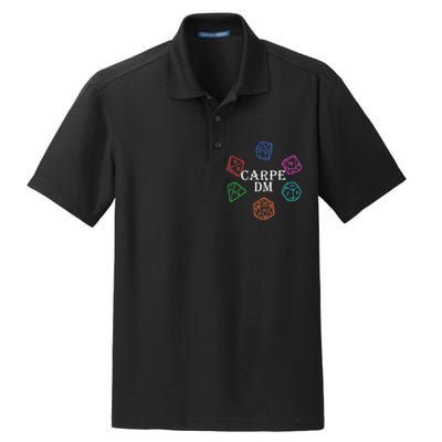 Carpe DM Funny Diem Parody Dice  Dry Zone Grid Polo