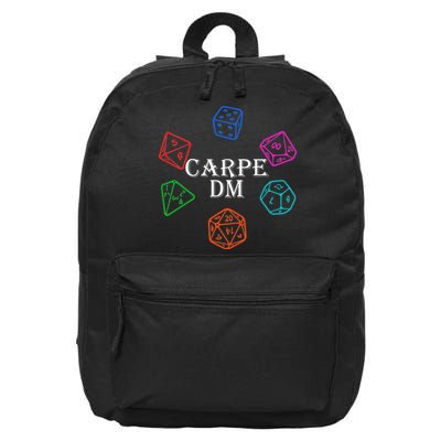 Carpe DM Funny Diem Parody Dice  16 in Basic Backpack