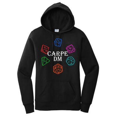 Carpe DM Funny Diem Parody Dice  Women's Pullover Hoodie
