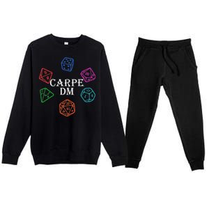 Carpe DM Funny Diem Parody Dice  Premium Crewneck Sweatsuit Set