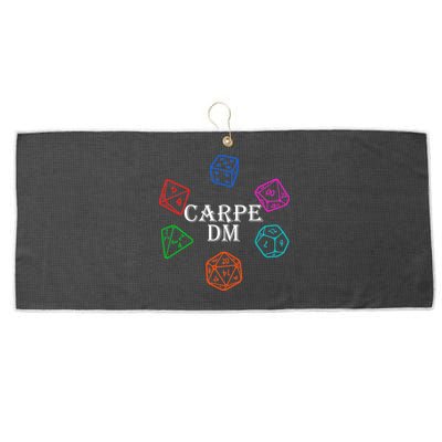 Carpe DM Funny Diem Parody Dice  Large Microfiber Waffle Golf Towel