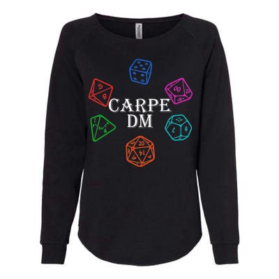 Carpe DM Funny Diem Parody Dice  Womens California Wash Sweatshirt