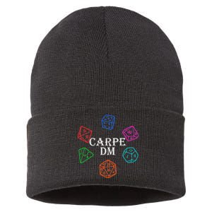 Carpe DM Funny Diem Parody Dice  Sustainable Knit Beanie