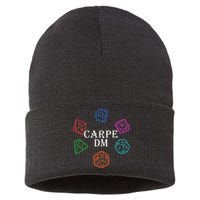 Carpe DM Funny Diem Parody Dice  Sustainable Knit Beanie