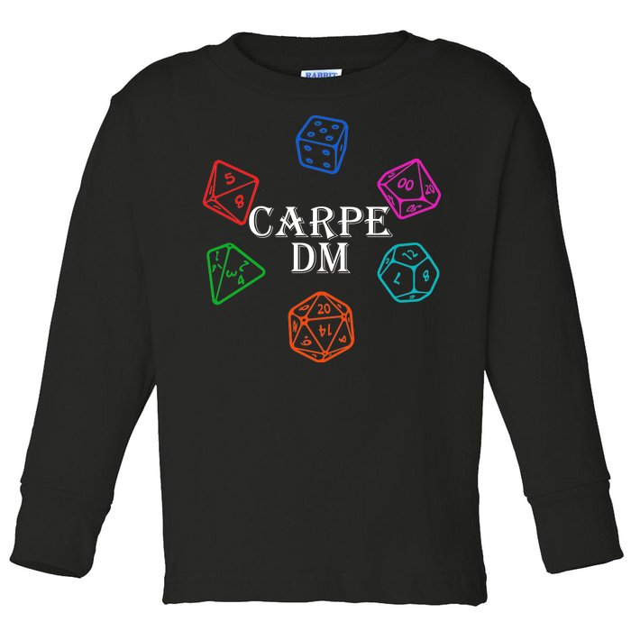 Carpe DM Funny Diem Parody Dice  Toddler Long Sleeve Shirt