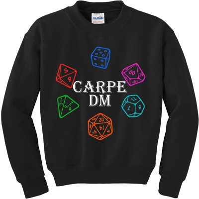 Carpe DM Funny Diem Parody Dice  Kids Sweatshirt
