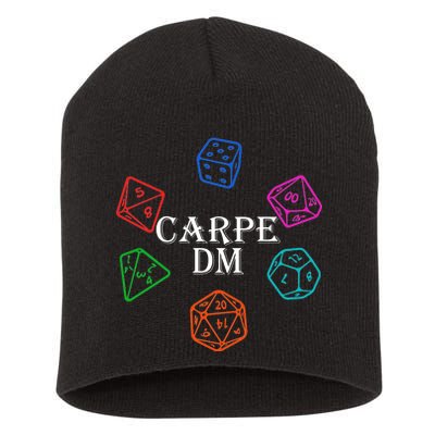 Carpe DM Funny Diem Parody Dice  Short Acrylic Beanie