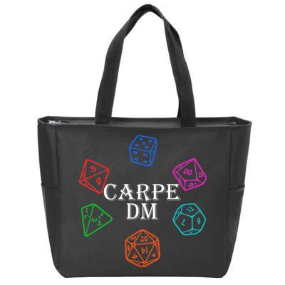 Carpe DM Funny Diem Parody Dice  Zip Tote Bag