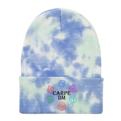 Carpe DM Funny Diem Parody Dice  Tie Dye 12in Knit Beanie