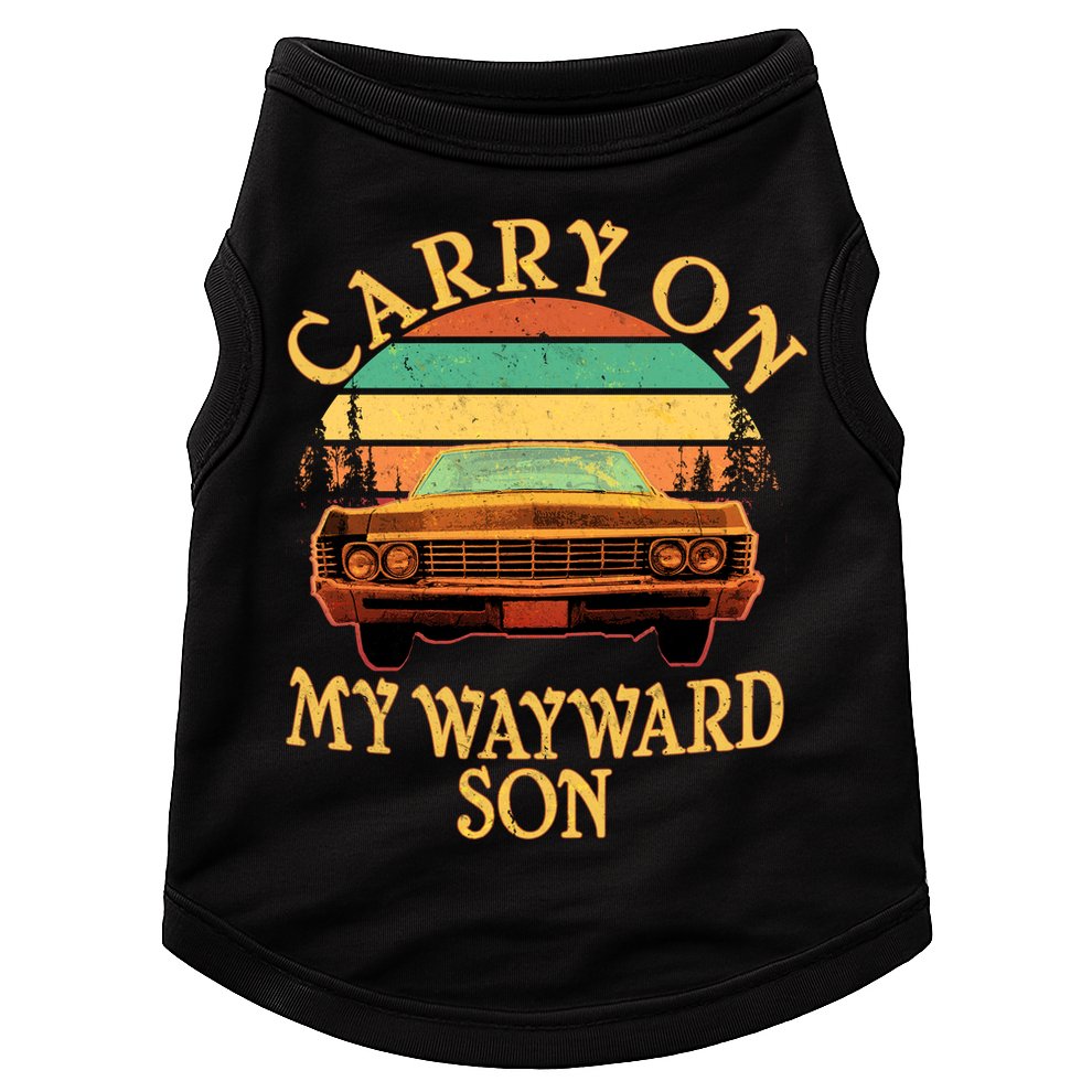 Carry On My Wayward Son Doggie Tank