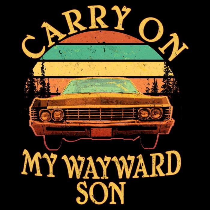 Carry On My Wayward Son Sustainable Bucket Hat